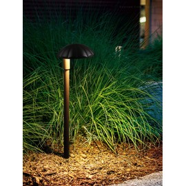 LEONLITE Low Voltage LED Pathway Lights, 5W 12V Path Light, 400LM, Modern Outdoor Landscape Lighting for Walkway, Driveway, IP65 Waterproof, Die Cast Aluminum, 3000K Warm White, Bronze, Pack of 6