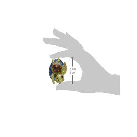 Penn-Plax Squirt Mini Aquarium Ornament for Finding Nemo - Fun Decoration for Your Smaller Tank with This Friendly Turtle Riding a Wave