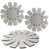 Adyoney 3 PCS Brushed Silver 15-120 Degree Bevel Gauge, Stainless