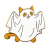 Pinsanity Cute Ghost Cat Enamel Lapel pin