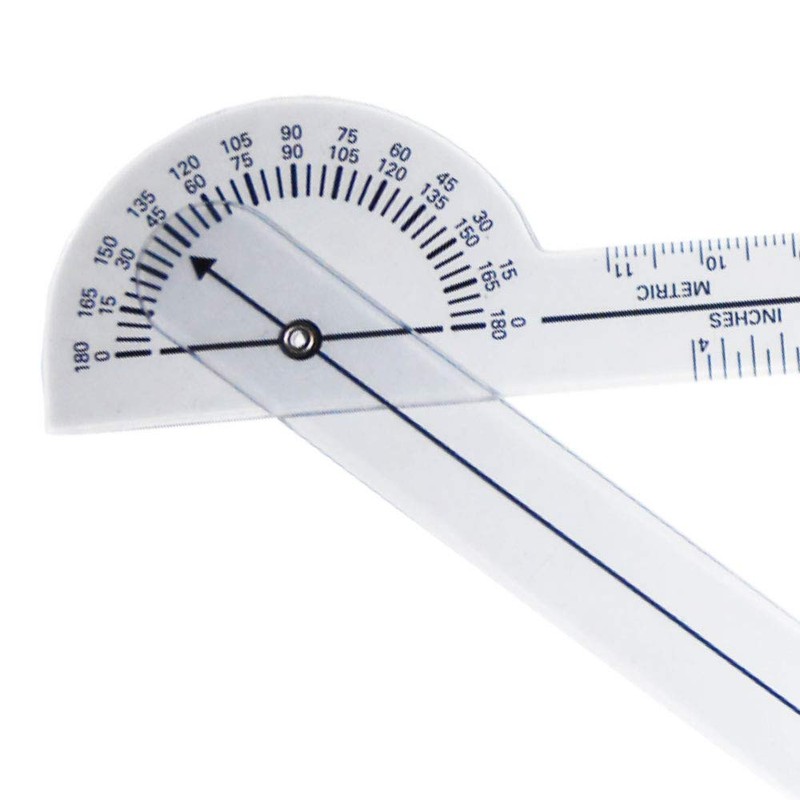 Rehabilitation Advantage Goniometer Set - 12” & 8” 360-Degree, 8”