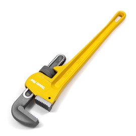 Tradespro 18-Inch Heavy Duty Adjustable Pipe Wrench, Plumbing Hand Tool, Yellow 980918