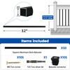 Muzata 50Pack 32" x3/4" Aluminum Deck Balusters Square Baluster Deck