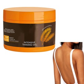 ARCHIDATE Intensive Tanning Gel - Body Self-Tanner, Tanning Cream - Cream Bronzer, Tanning Accelerator - Self-Tanner for the Face - Moisturizing Self Tanning Cream - Naturally Tanning Body Lotion