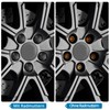 AUTOUTLET 24pcs Wheel Nut Caps 17 mm, Wheel Bolts Wheel