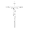 Vittoria Collection 13" Wall Crucifix Cross Jesus White Stone Corpus