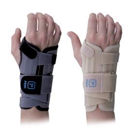Airmed Wrist Brace – Recommended for Carpal Tunnel Syndrome and tendinitis. Available in two lengths – regular and long, in 2 Sizes and beige or grey colours. (Beige, Large/X-Large - Short - Right)