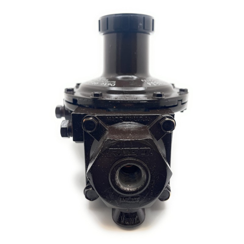 Rego LV404B34 Compact Twin Stage Regulator for LP-Gas, Brown