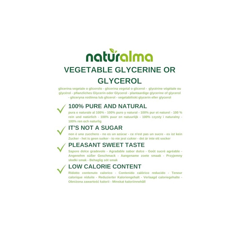 Naturalma Lemon Balm (Melissa officinalis) Leaves Alcohol-Free Mother Tincture Naturalma