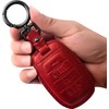 Tukellen for Dodge Key Fob Cover Genuine Leather Key Case