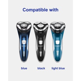 Shaver Replacement Blades Compatible with SweetLF Electric Shaver Razor SWS7105, 9 Replacement Blades(Blades Only), 2 Cleaning Brush