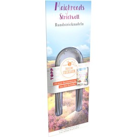 Der kleine Strickladen Maighreads Circular Knitting Needles With Knitting Instructions for a Scarf: 4 Circular Knitting Needles in Sizes: 3.5 mm/4.0 mm, Rope Length: 80 cm and 120 cm Each Material: