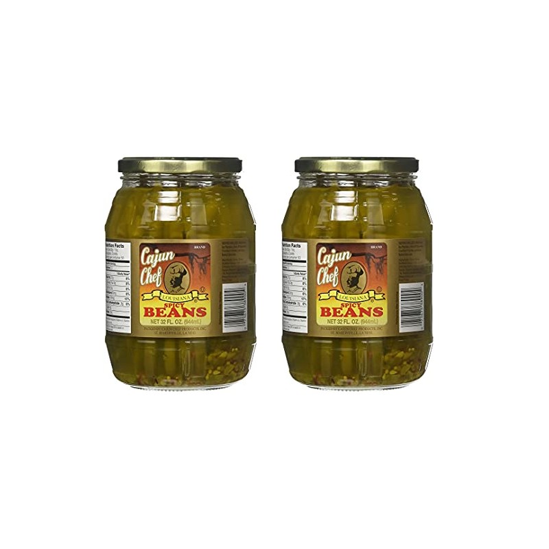 Cajun Chef Louisiana Spicy Green Beans - 32 oz (Pack