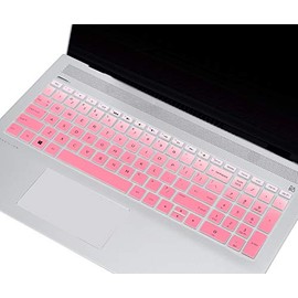 Keyboard Cover Skin Compatible 15.6 inch HP Pavilion x360 15-BR075NR / HP Pavilion 15-BS 15-BW 15-CC 15-CB 15-CD / HP Envy x360 15M-BP 15M-BQ,17.3 HP Envy 17M 17-BS Keyboard Covers(Omber Pink)