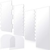 Patelai 6 Pieces Acrylic Cake Scraper Smoother Clear Cake Decorating