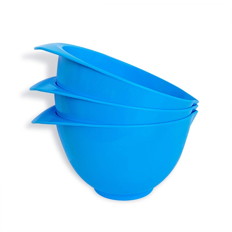 WePrep Mixing Bowl with spout and Handle | Light Blue