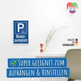DankeDir! Parkplatz Besen Hexen - Schild 30 x 20 cm - Frauen Geschenk Geburtstagsgeschenk Geburtstag Freundin - Geburtstagskarte Partydeko Geschenkidee Geburtstagsdeko