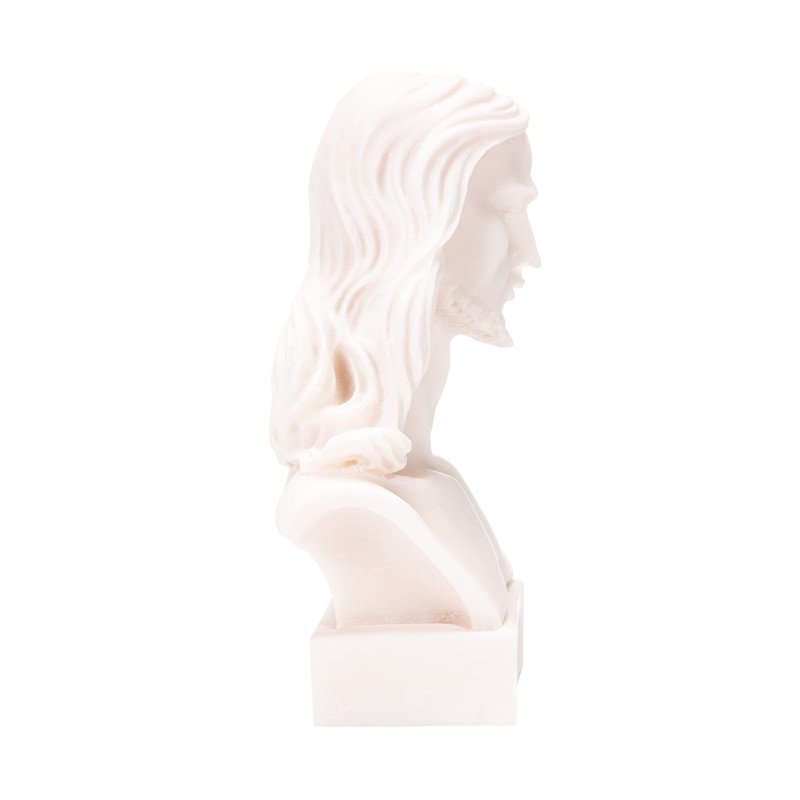 Jesus Christ Statue Alabaster Bust 6.2 Inches