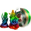 Stronghero3D PETG 3D Printer Filament 1.75mm,Multicolors,Translucent Rainbow,1kg(2.2lbs) Accuracy +/-0.05mm for
