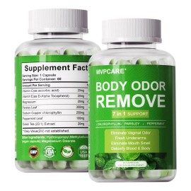 7 In 1 Puro Natural Clorofila Desodorizacin 60 Cpsulas Sin Sabor                                                                                      