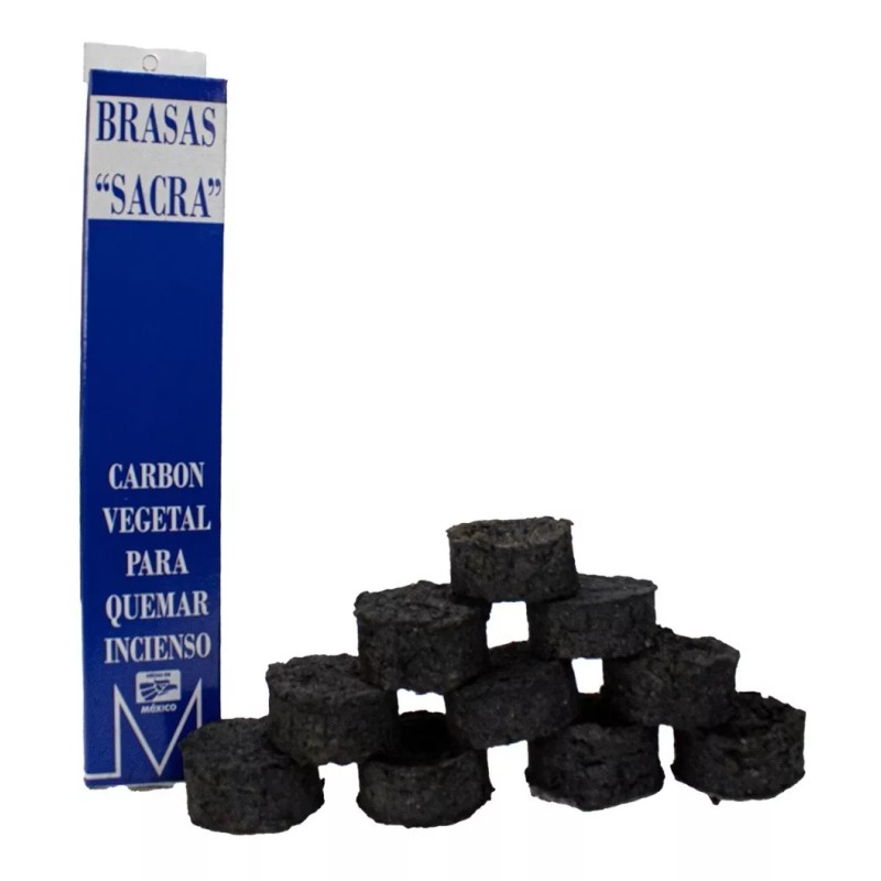 Sahumerio Copalero 20cm/10 Carbones/incienso Lagrima 100 Gr