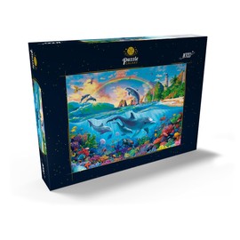 MyPuzzle Dolphins in the Ocean - Premium 1000 Piece Puzzle - MyPuzzle Special Collection by Puzzle Galaxy