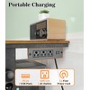 Computer Tower Stand with Charging Station & USB Ports -