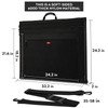 Nicpro Light Weight Art Portfolio Bag, 23x31 Black Art Canvas