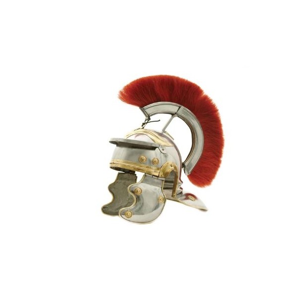 SZCO Supplies Crest Roman Centurion Helmet, red/Bronze, one Size (910978)