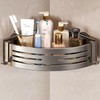 Corner Shower Caddy Suction Cup,Shower Shelves with Hooks,No Drilling Powerful