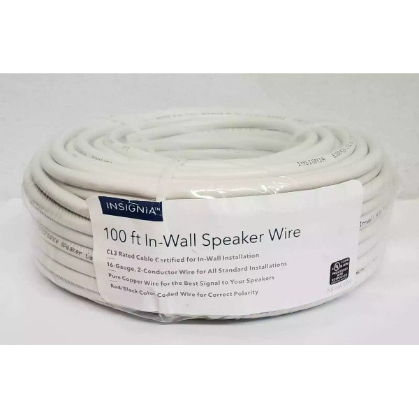 UNIVERSAL Insignia - 100FT 16 AWG Gauge 16/2 CL3 Speaker