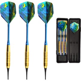 Best Sporting Typhoon 14, 16 or 18 g Soft Darts with Aluminium Shaft and Brass Ferrule with Case Weight: 14 g