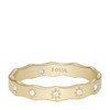 FOSSIL Sadie JF04383710 Women's Ring Width 3.8 mm Gold-Stainless Steel