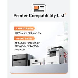 075H 075 Toner Cartridge Black 2-Pack Set High Yield with Chip Replacement for Canon 075H Toner Compatible with Color imageCLASS LBP640 MF660 MF665Cdw MF663Cdw MF662Cdw LPB647Cdw LBP646Cdw Printer Ink
