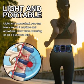 Lower Back Relief Devices - Back Massager Spine Decompressor | Back Cracking Device, Adjustable Mode & Intensity, Herniated Disc Relief Posture Corrector