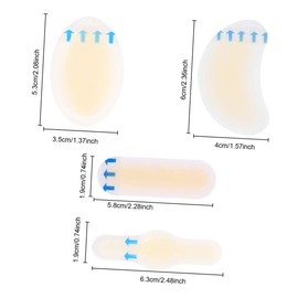 FRCOLOR 24pcs Blister Prevention Stickers for Women Anti-wear Gel Heel Protectors Skin-friendly Cushion Pads to Prevent Foot Pain Blisters for All Shoe Types