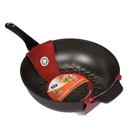 3D Marble Non-Stick, Non-Scratch Coating Wok Pan. (Made in Korea). (34cm)