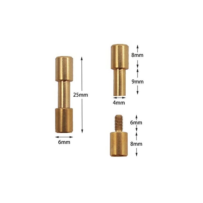 10 sets of brass bracket bolt fasteners tactical lock rivets,