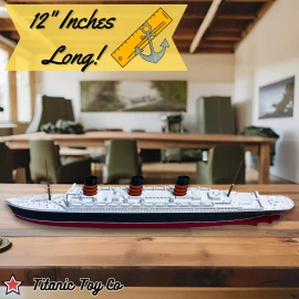 RMS Queen Mary Model Ship 1 Ft Long Assembled Titanic Toys For Kids