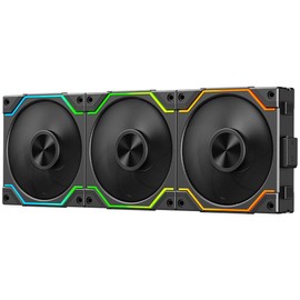 ICOLER JM-S30s Magnetic Type PC Fan,Infinity Mirror ARGB Reverse Case Fan,120 * 120 * 30mm PWM Triple Pack,Suitable for Computer Case & 360mm AIO Cooler