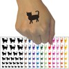 Cat Prancing Solid Temporary Tattoo Water Resistant Fake Body Art