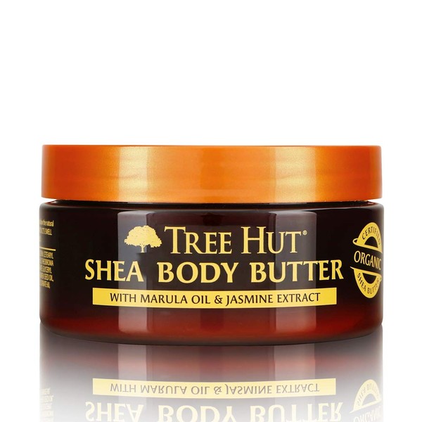 Tree Hut 24 Hour Intense Hydrating Shea Body Butter Marula & Jasmine, 7oz, Hydrating Moisturizer with Pure Shea Butter for Nourishing Essential Body Care