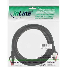 InLine Patch cord, InLine, S-STP/PiMF, Cat. 6, black, 1.5m