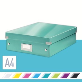 Leitz Organiser Box, Click and Store Range 60580051 - Medium, Ice blue