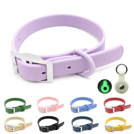 ZALER Waterproof Dog Collar, Adjustable Odor Proof Dog Collars Easy to Clean, Soft Comfortable Pet Collars for Large, Medium Small Dogs (Lilac Purple, XS(Length:7.5''-10''; Width:0.5''))