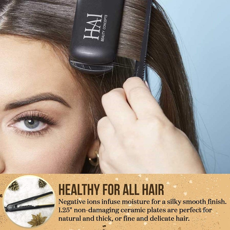HAI Beauty Concepts Convertible Flat Iron for Women, Professional Ceramic