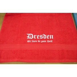 Dresden – Wir feiern die ganze Nacht; Cities Bath Towel, multicolour, 70x140 cm
