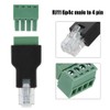 RJ11 Screw Terminal, Ethernet Connector RJ11 6P4C Male to 4