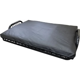 Danfuton Black Leather Vinyl Full Size Futon Mattress Covers, Bed Slipcovers 6 x 54 x 75