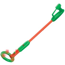 Nature Bound Kids Junior Metal Detector - Adjustable Detection for Kids with Lights & Sounds, Short Or Long Handle, Lightweight Design for Beginner Treasure Hunters, Kids Ages 6 +, Green